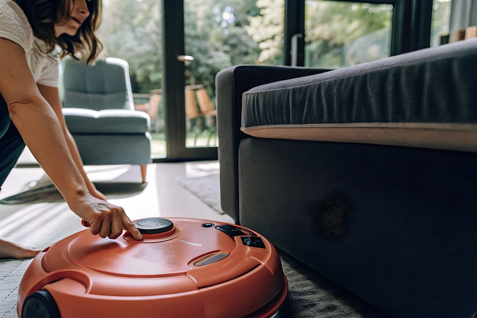 Robo aspirador limpa bem